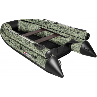Лодка SMarine AIR FBStandard-380, зелёный пиксель/чёрный